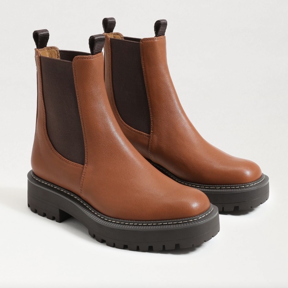 Sam Edelman LAGUNA CHELSEA BOOT Size 7, Tawny Brown, NIB!